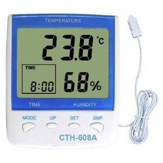 Thermo-Hygrometer Deluxe Außensensor Min/Max Alarm Growroom | Klimakontrolle