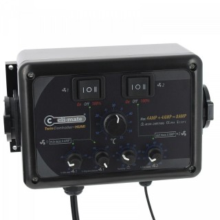 Cli-Mate Twin Humi 4+4A double capteur température humidité | Contrôle Climatique