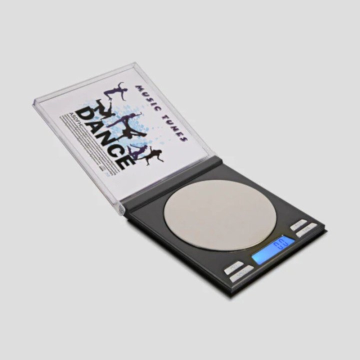 CD Waage 0.1g 500g 3 Wechselcover Vinyl-Etui diskret kompakt | Präzisionswaage