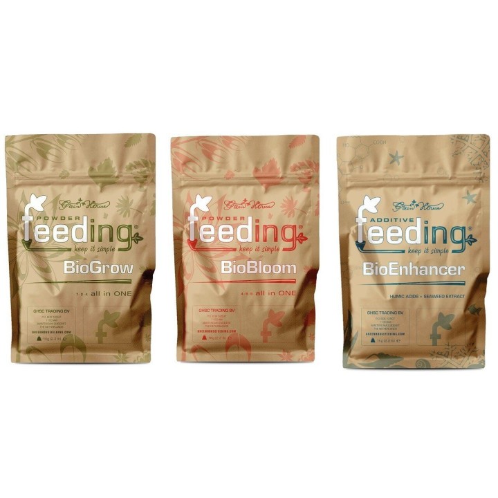 Green House Bio Pack XL Grow Bloom Enhancer 1kg chaque biologique | Green House Powder