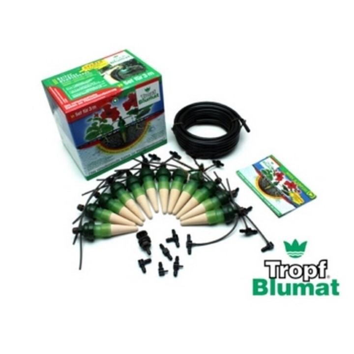 Blumat Kit 12 Tropfer Keramiksensor Tropfsystem Behälter Detail | Automatische Bewässerung